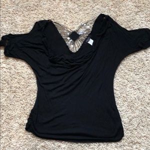 Black top, back sequins